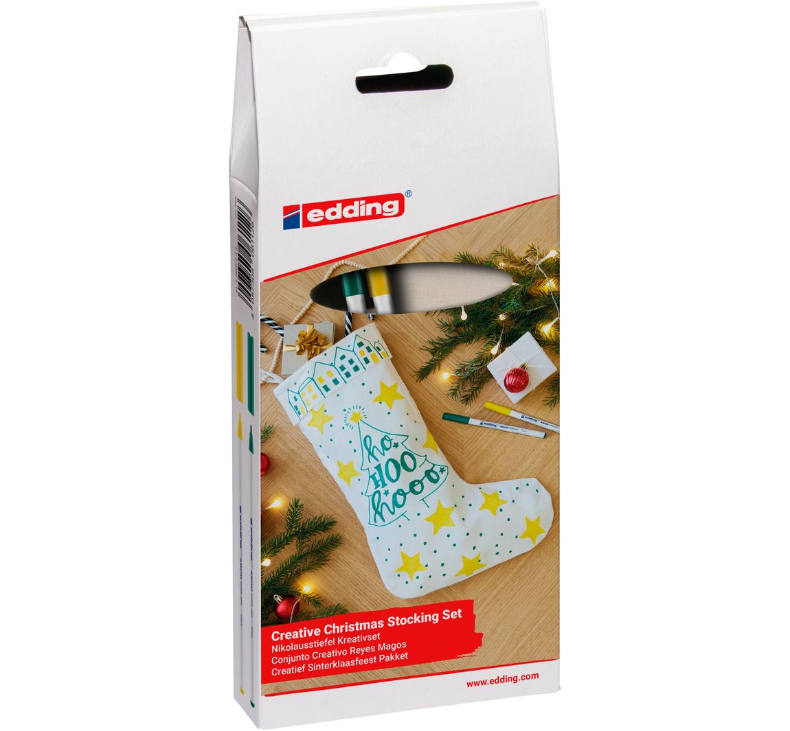 edding Nikolaus-Set - Grün/Gelb