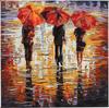 Painting by numbers on stretched canvas, 30 x 30 cm