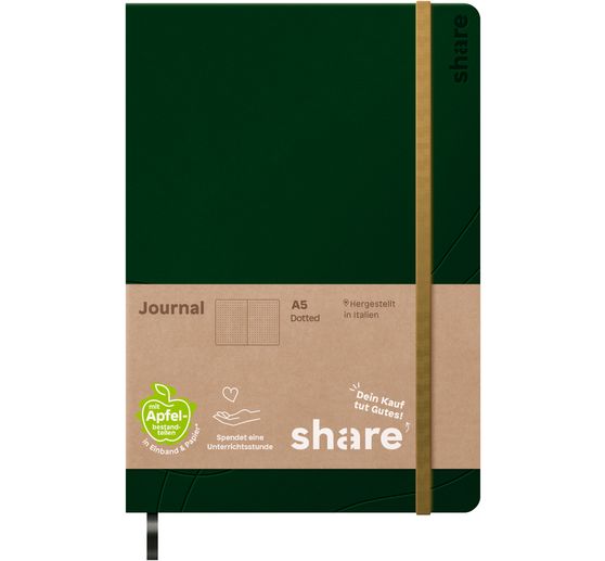 share Notizbuch A5, punktkariert