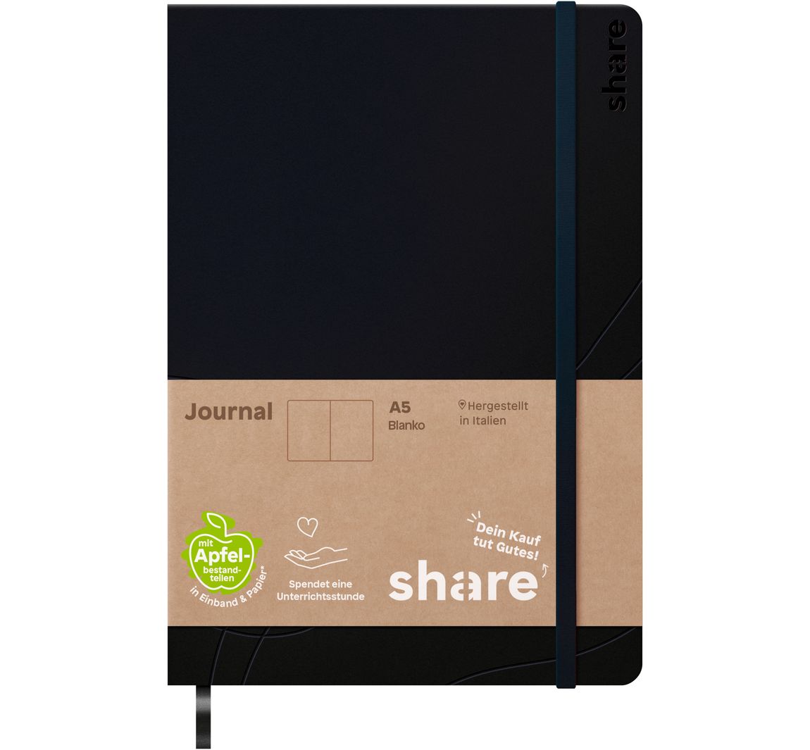 share Notizbuch, blanko - Dunkelblau