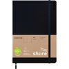 share Notizbuch A5, blanko Dunkelblau