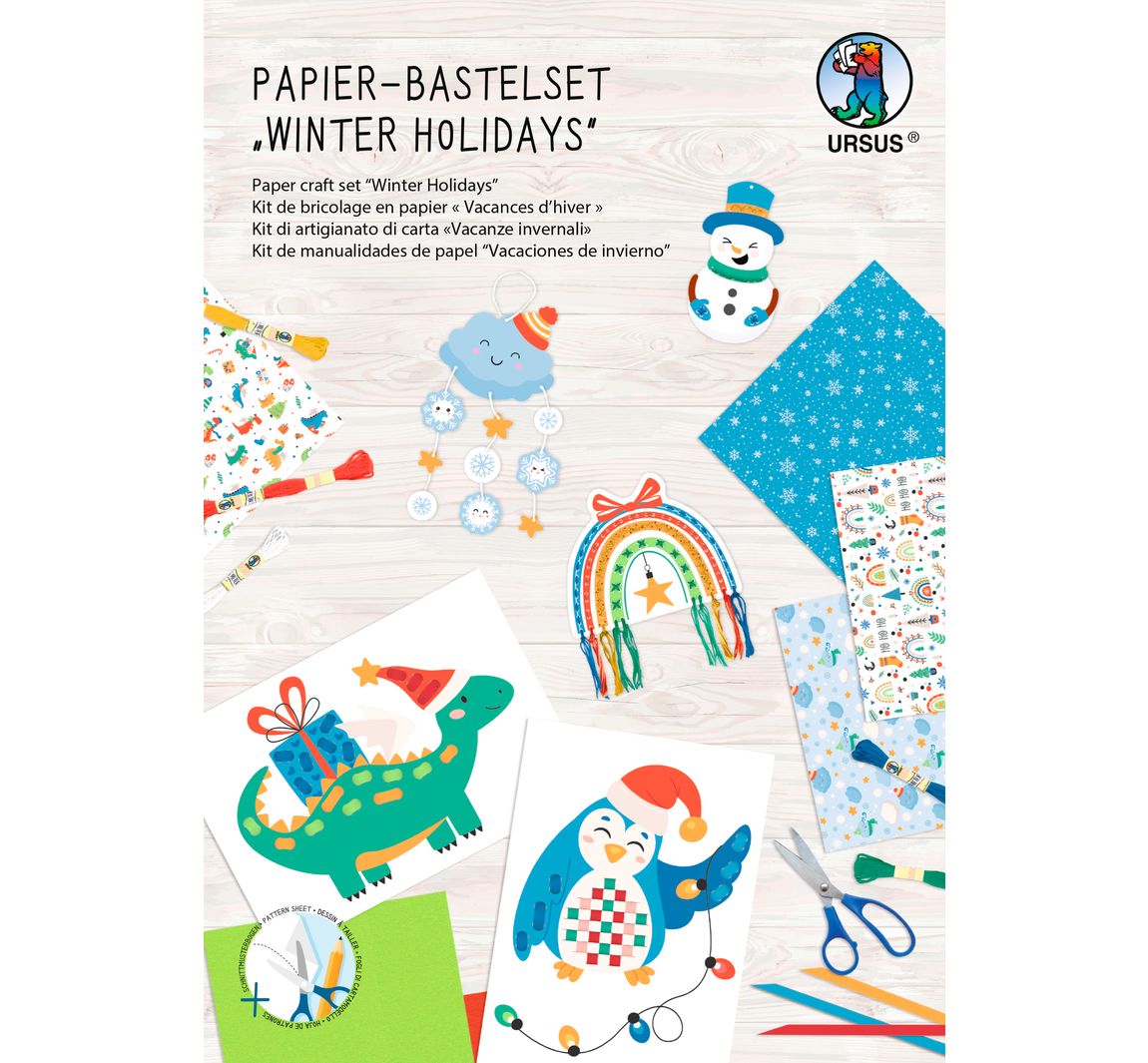 Papier-Bastelset - Winter Holidays