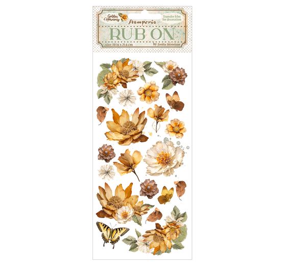 Rub On Transfer paper "Golden Harmony"