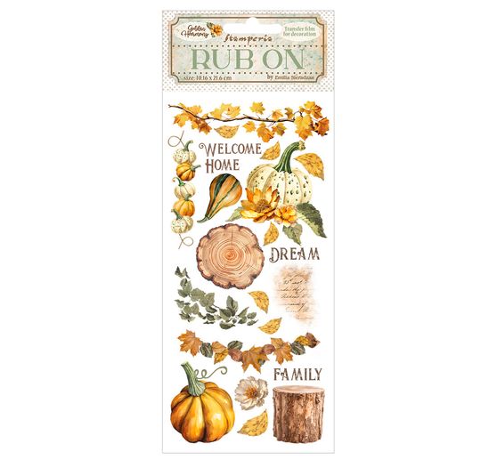 Rub On Transfer paper "Golden Harmony"