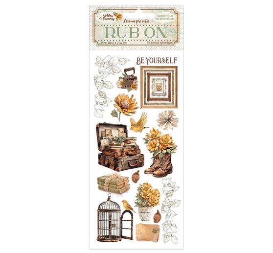 Rub On Transfer paper "Golden Harmony"