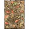 Motif straw silk "Forest" Leaves
