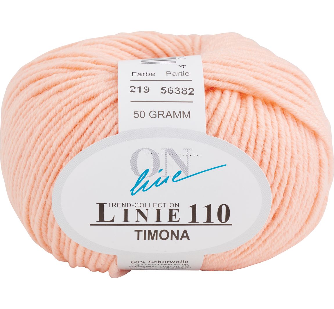 ONline Wolle Timona uni, Linie 110 - Farbe 0219
