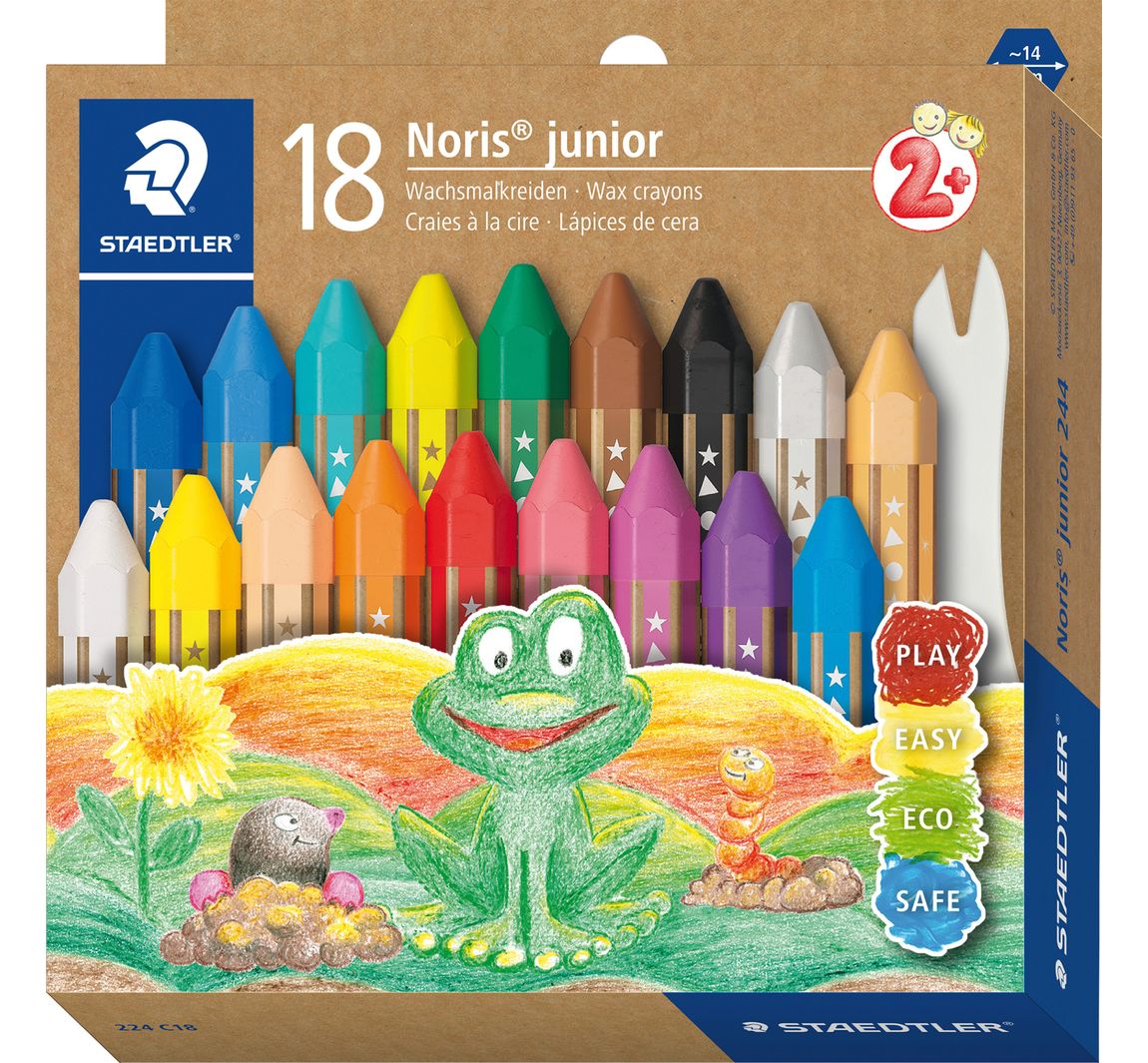 Noris junior Wachsmalkreide - 18 Farben