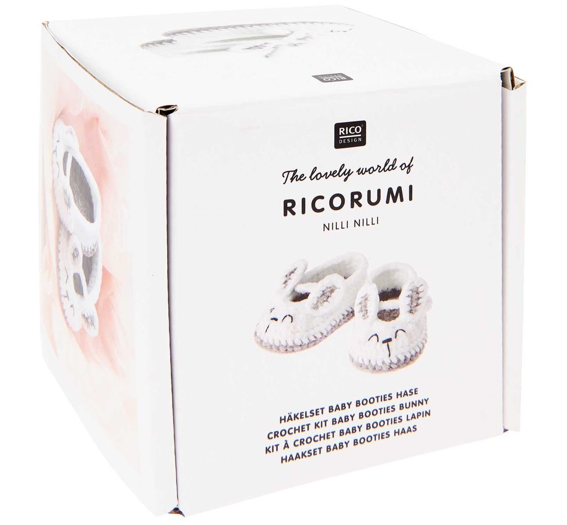 Rico Design Ricorumi Häkelset "Baby Booties" - Hase