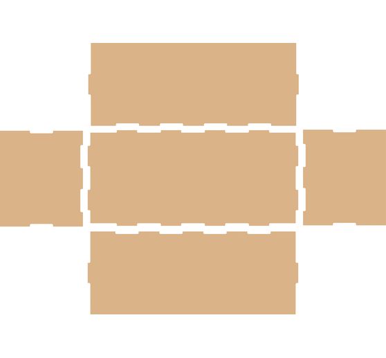 Flexio "Box", 5-pieces, MDF wood