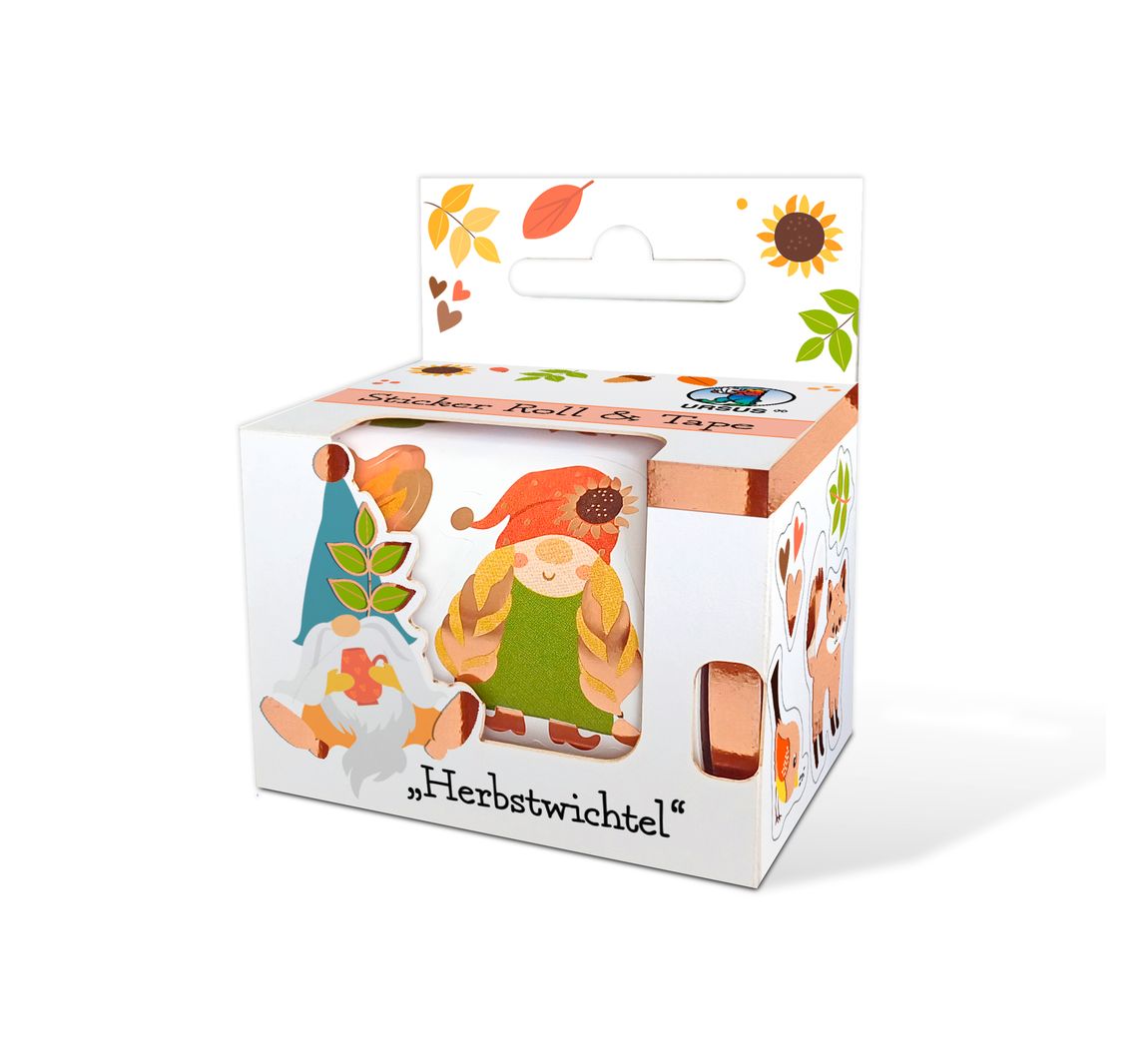 Stickerrolle - Herbstwichtel