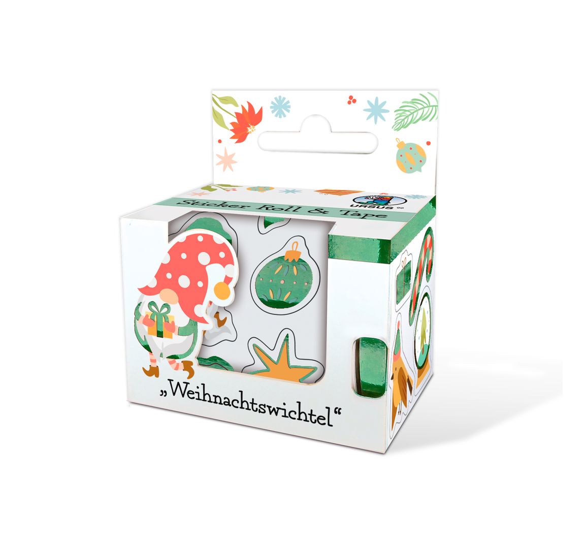 Stickerrolle - Weihnachtswichtel