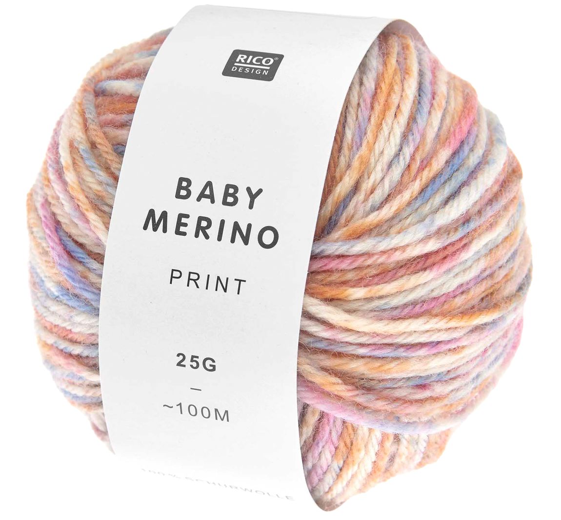 Rico Design "Baby Merino Print" - Blumen