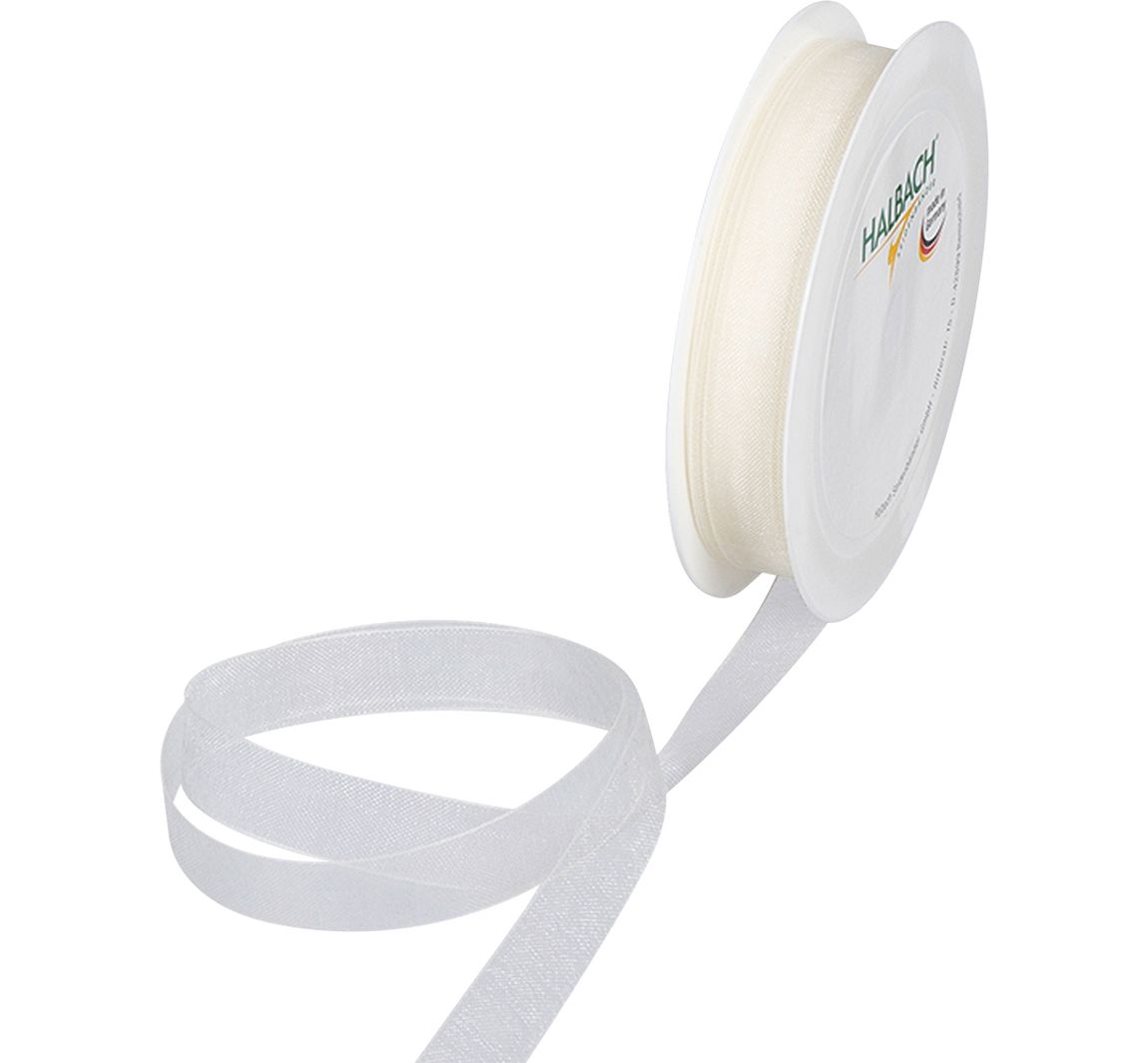 Halbach Organzaband, 10 Mm - Creme