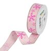 Printed ribbon "Blossom" Hellrosa/Pink