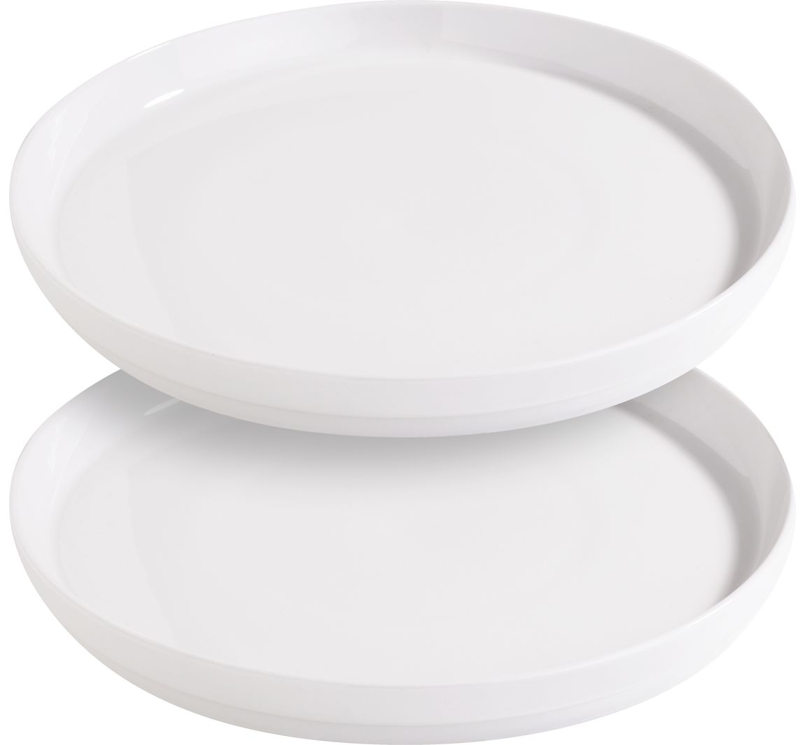 VBS Teller mit Rand, Porzellan - 2 Stück, Ø 26,6 cm