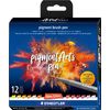 STAEDTLER Pigment brush pen, 12er-Set Warm Colours