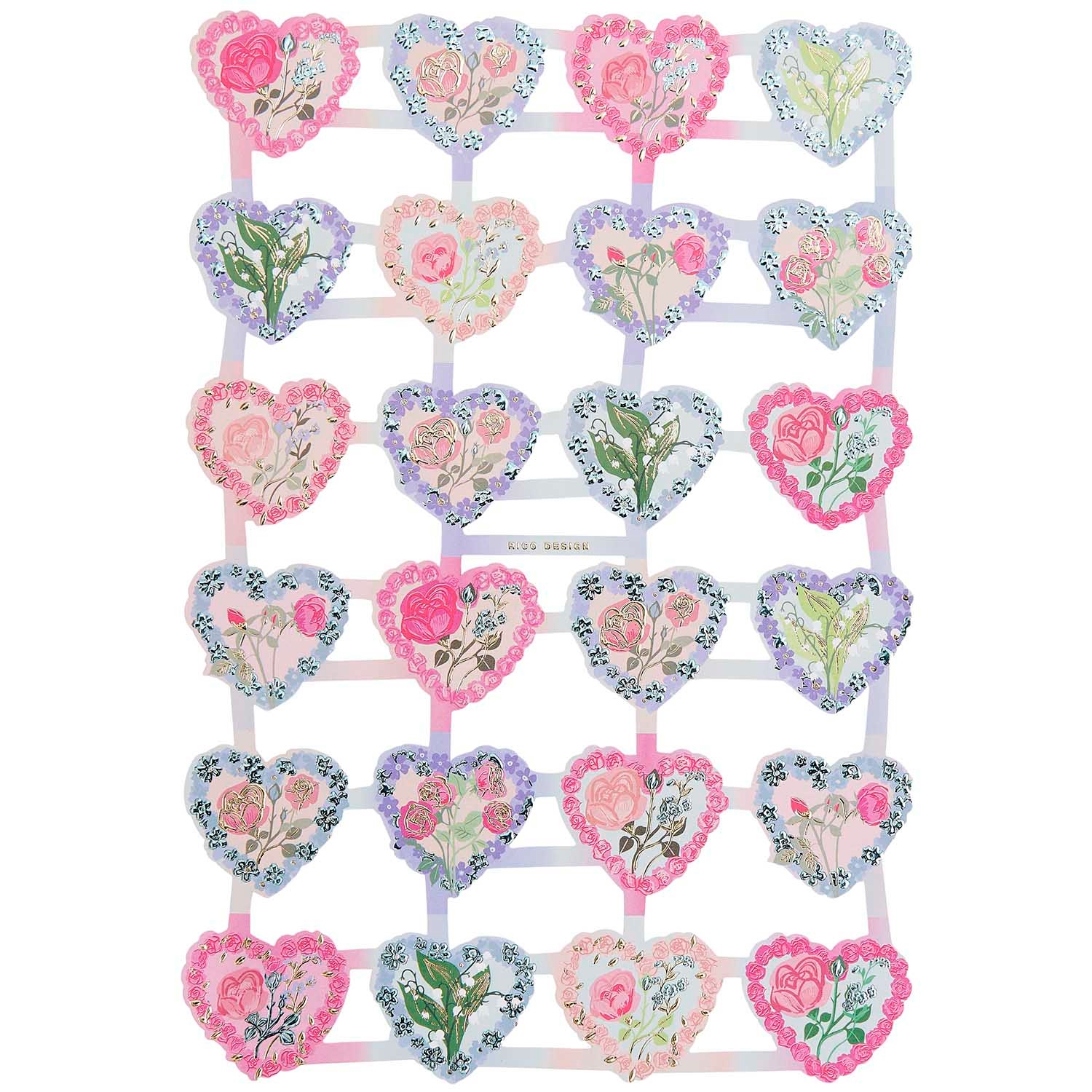 Glanzbilder-Set Tulpen & Blumen – 24x15 Cm Oblate Poesiebilder Für Scrapbooking & Deko