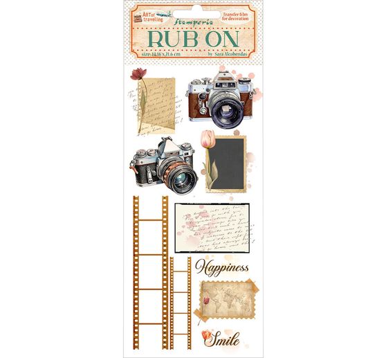 Rub On Transfer foil "Art of Travelling"