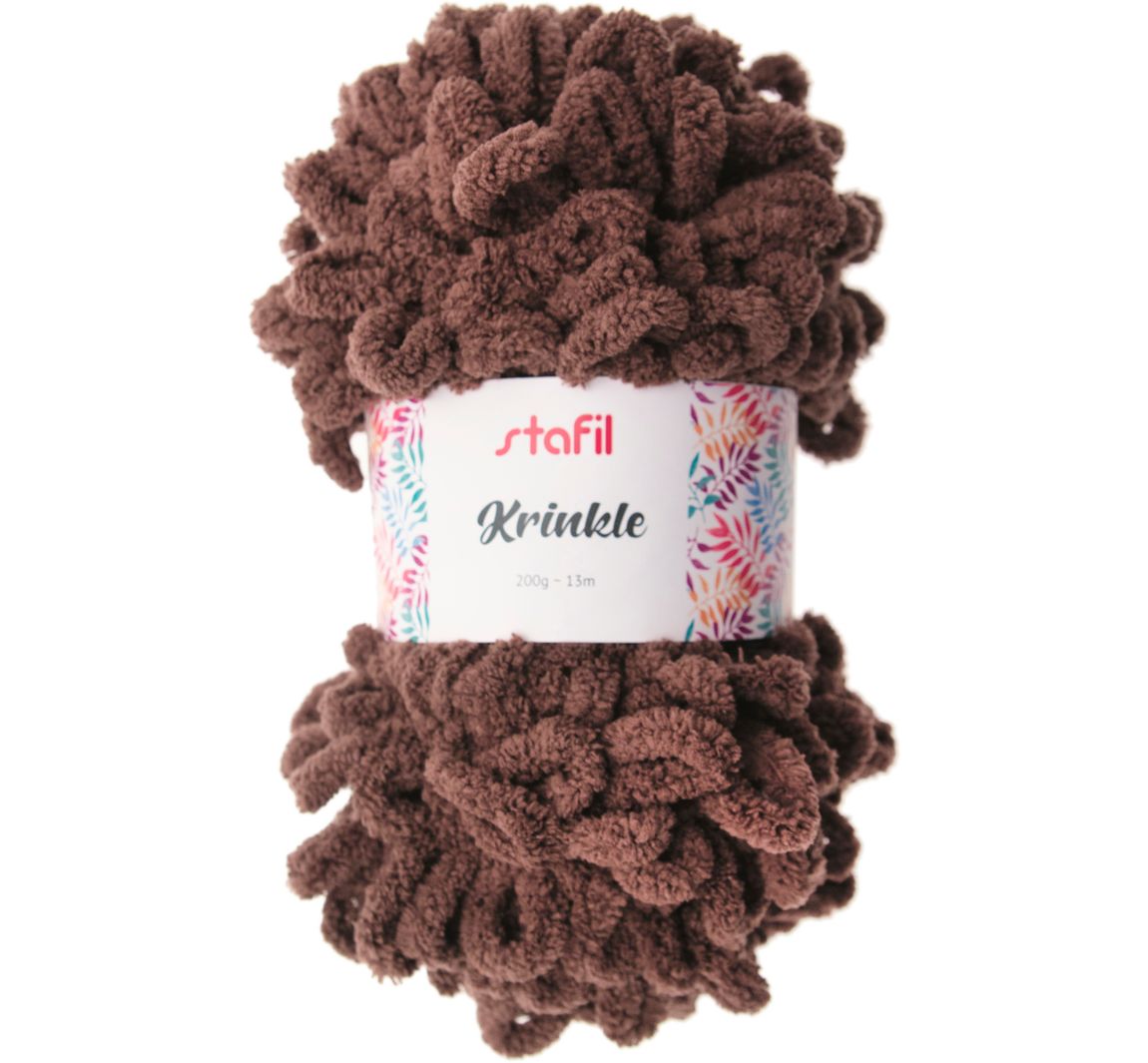 Wolle "Krinkle" - Braun