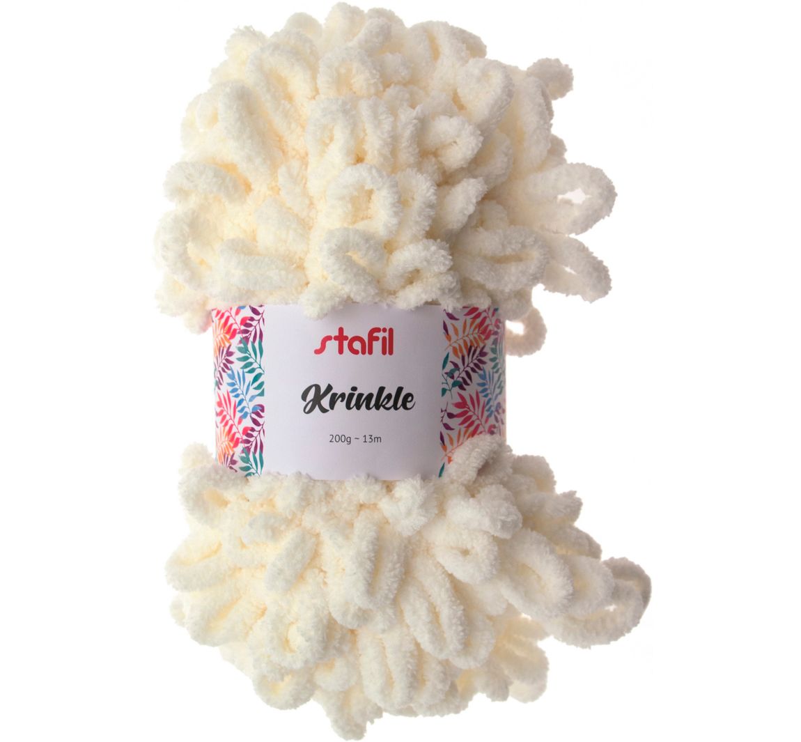 Wolle "Krinkle" - Creme