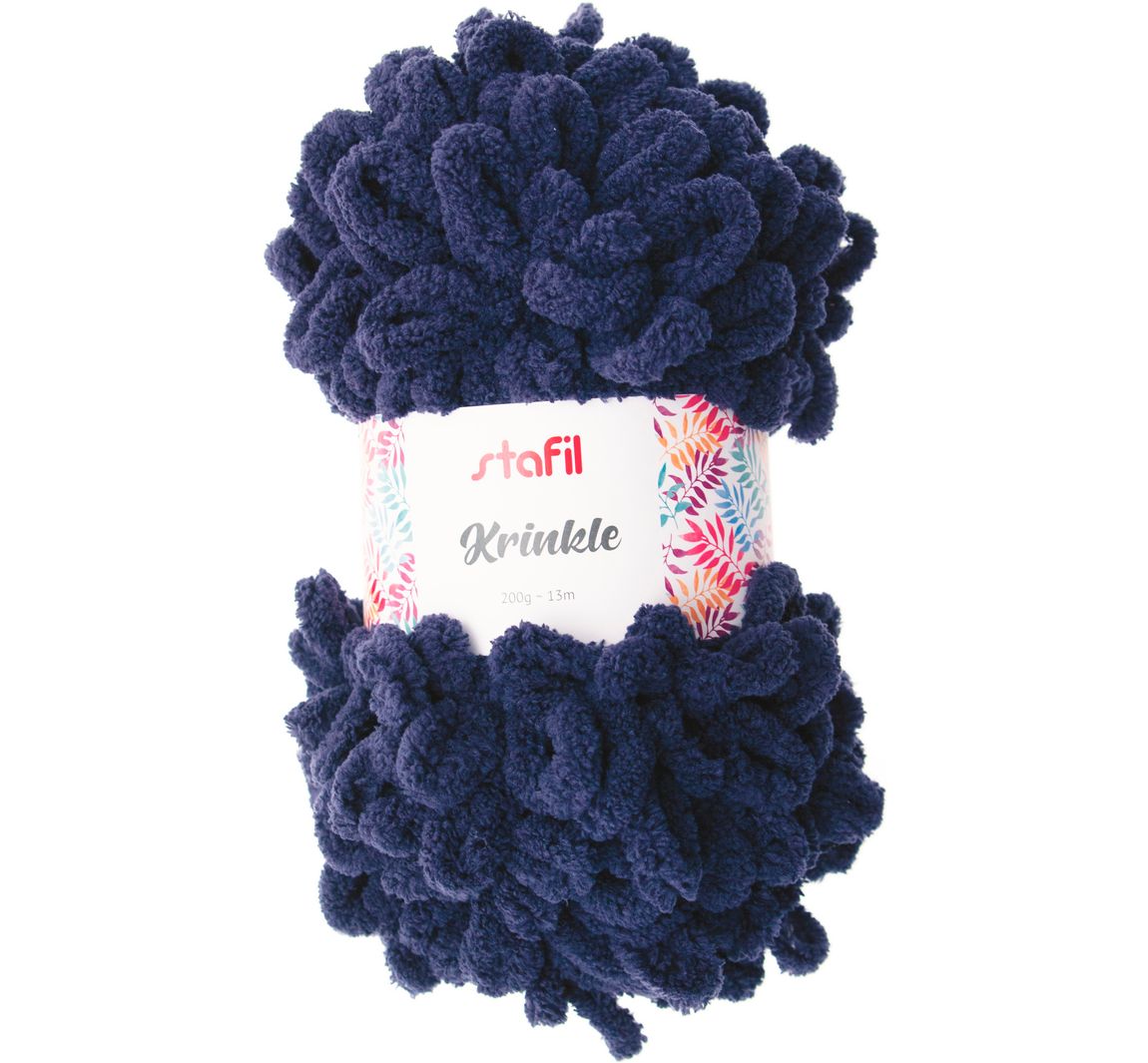 Wolle "Krinkle" - Dunkelblau