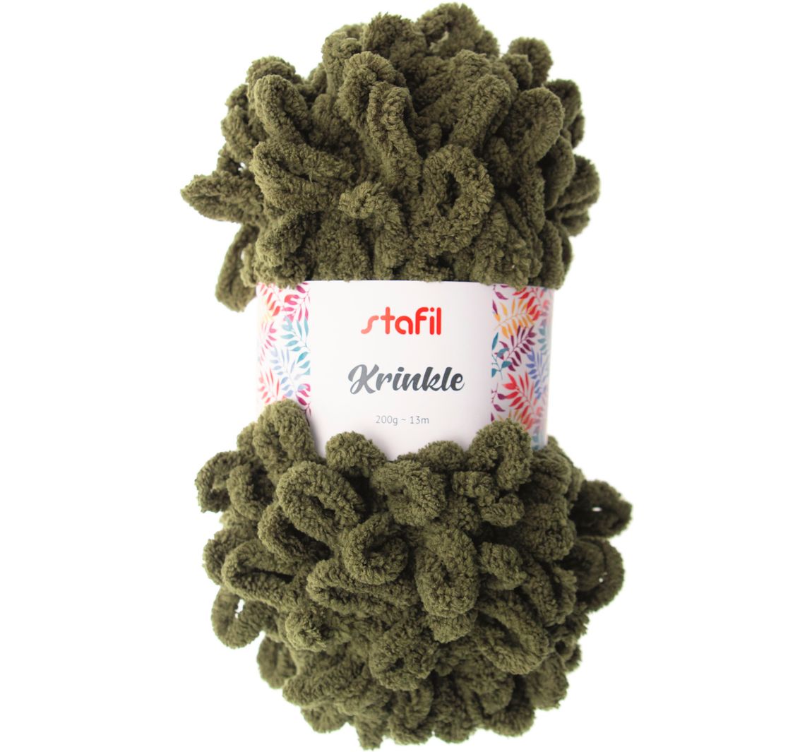Wolle "Krinkle" - Olivgrün