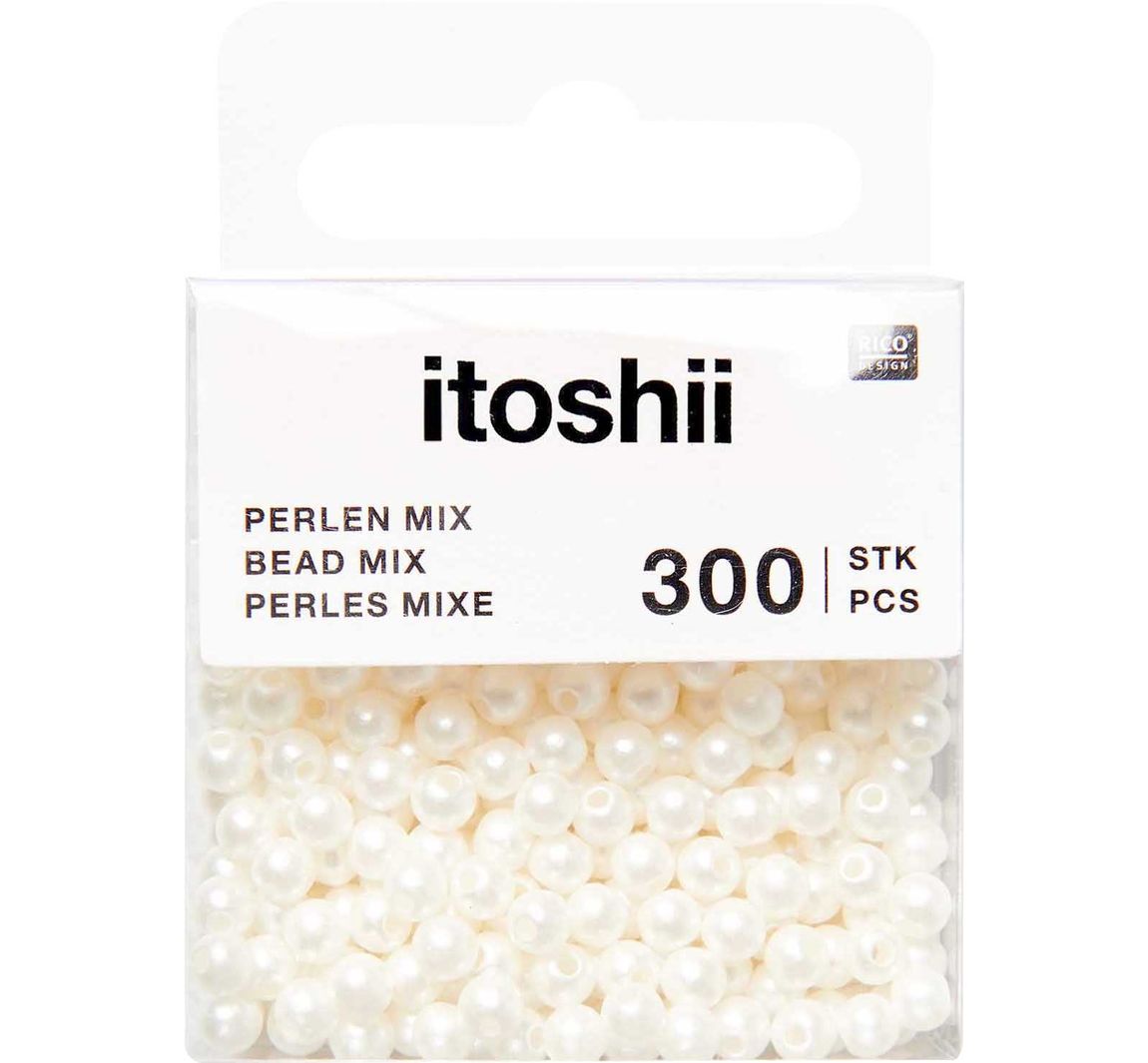 itoshii Perlen, 4 mm - Perlweiß