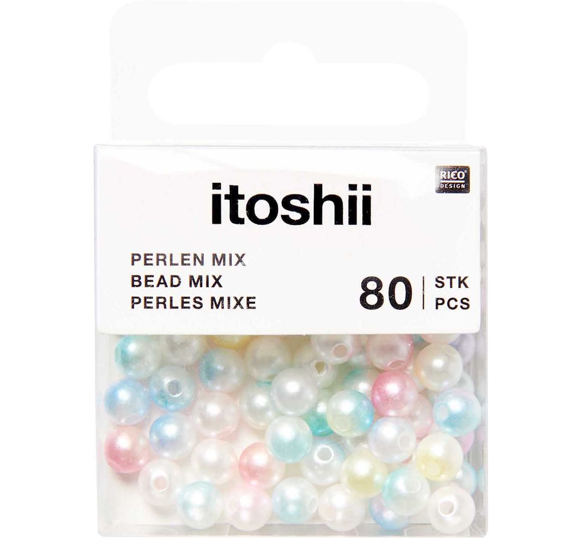 itoshii Perlen, 6 mm - Rainbow Pearl Mix