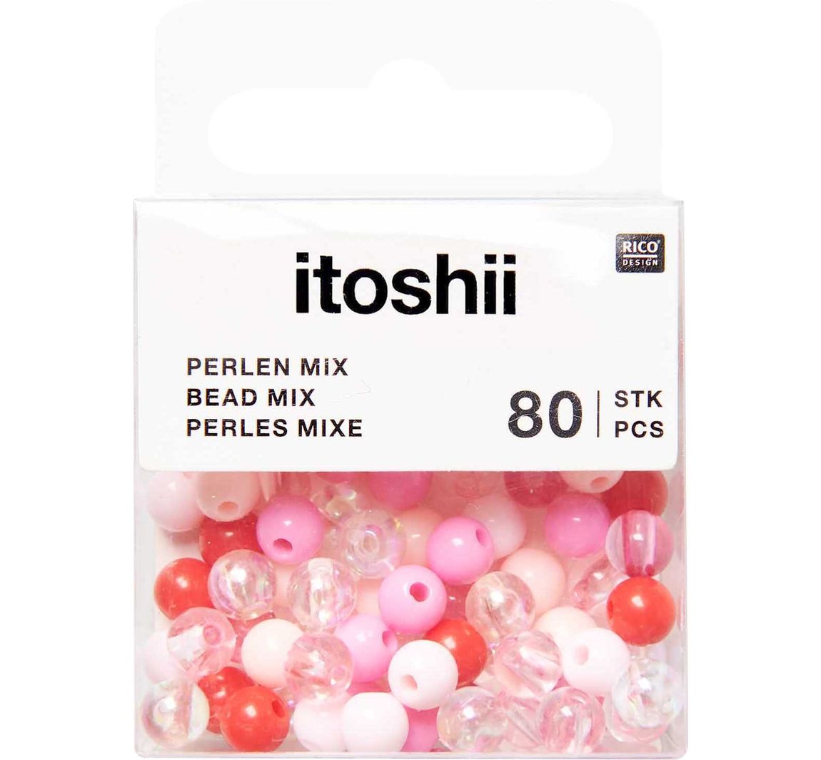 itoshii Perlen, 6 mm - Rosa-Mix