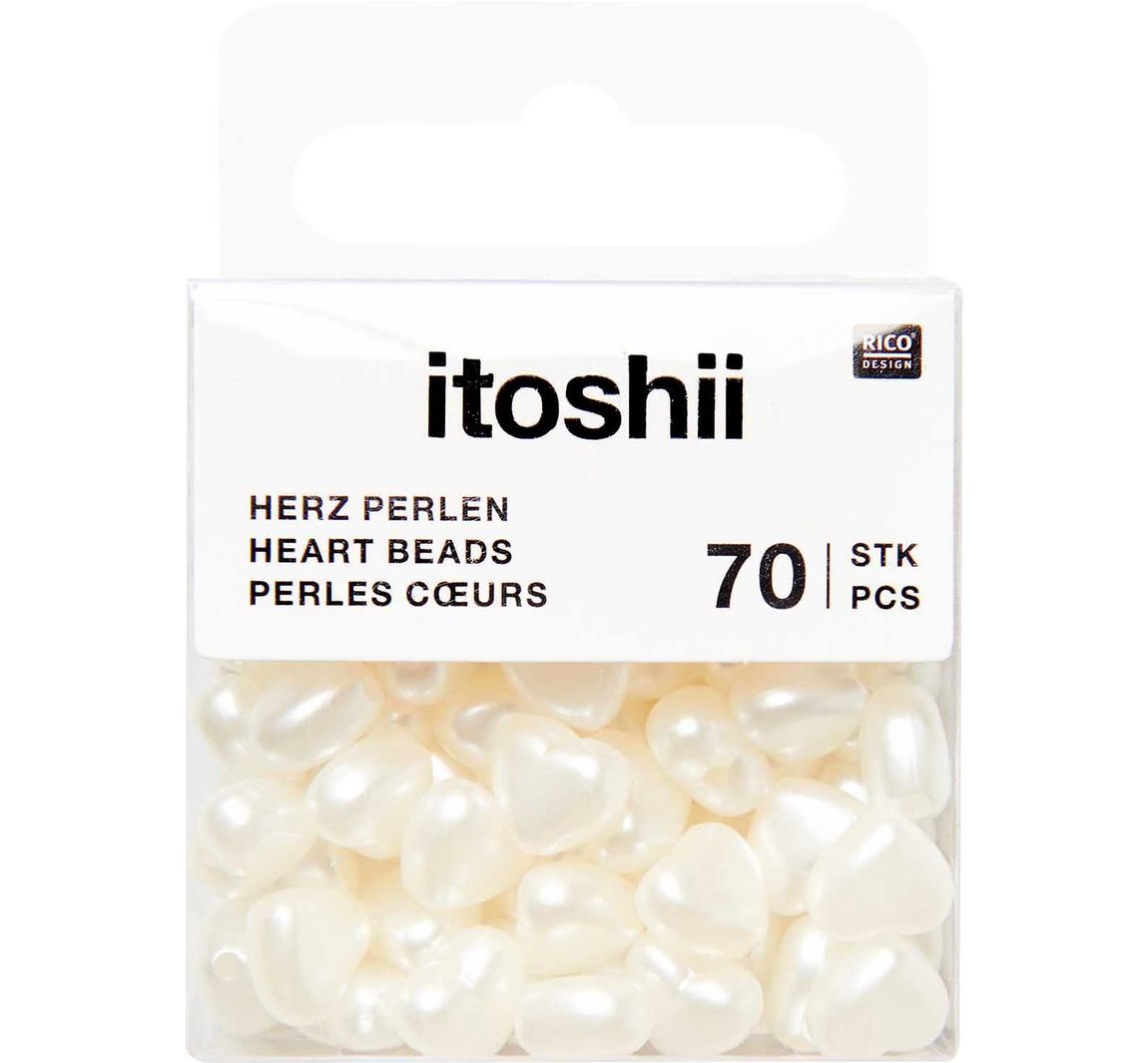 itoshii Perlen, Herzen - Offwhite