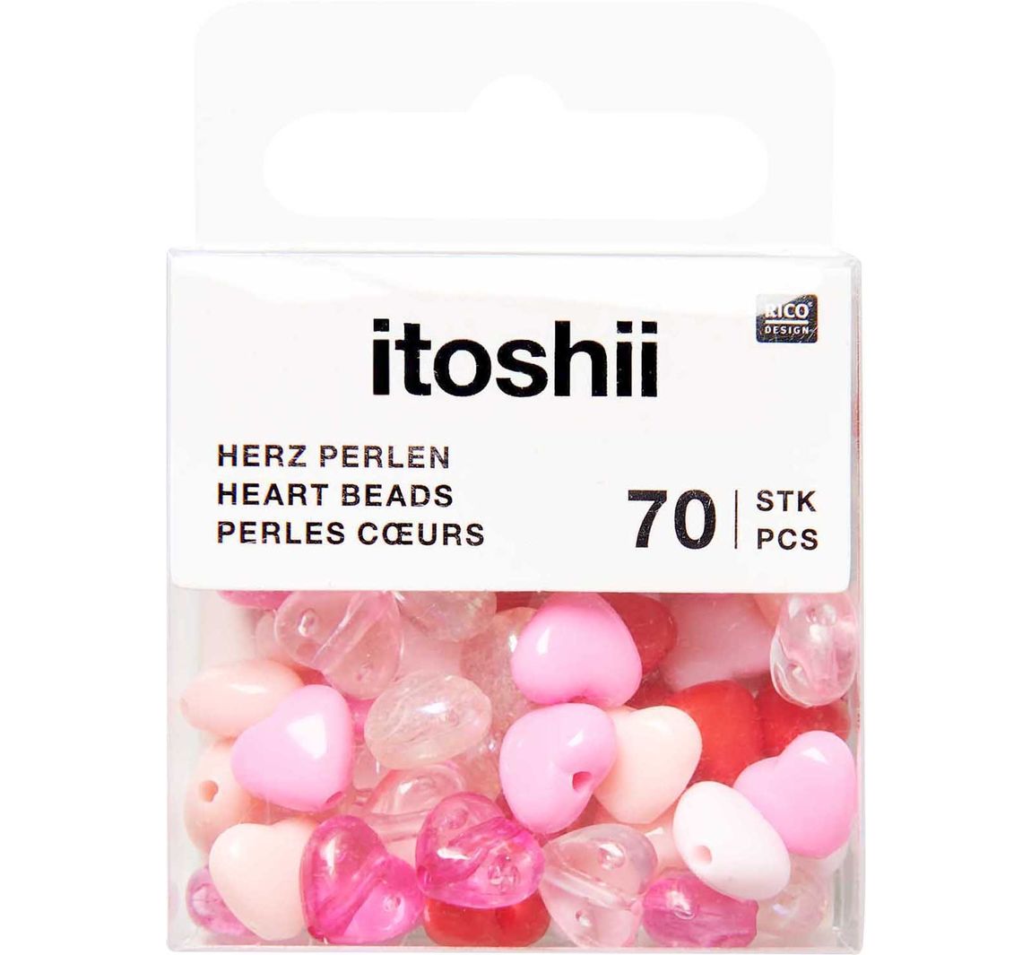 itoshii Perlen, Herzen - Rosa-Mix