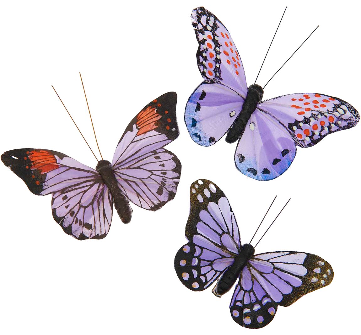Rico Design "Schmetterling mit Clip" - Violetttöne