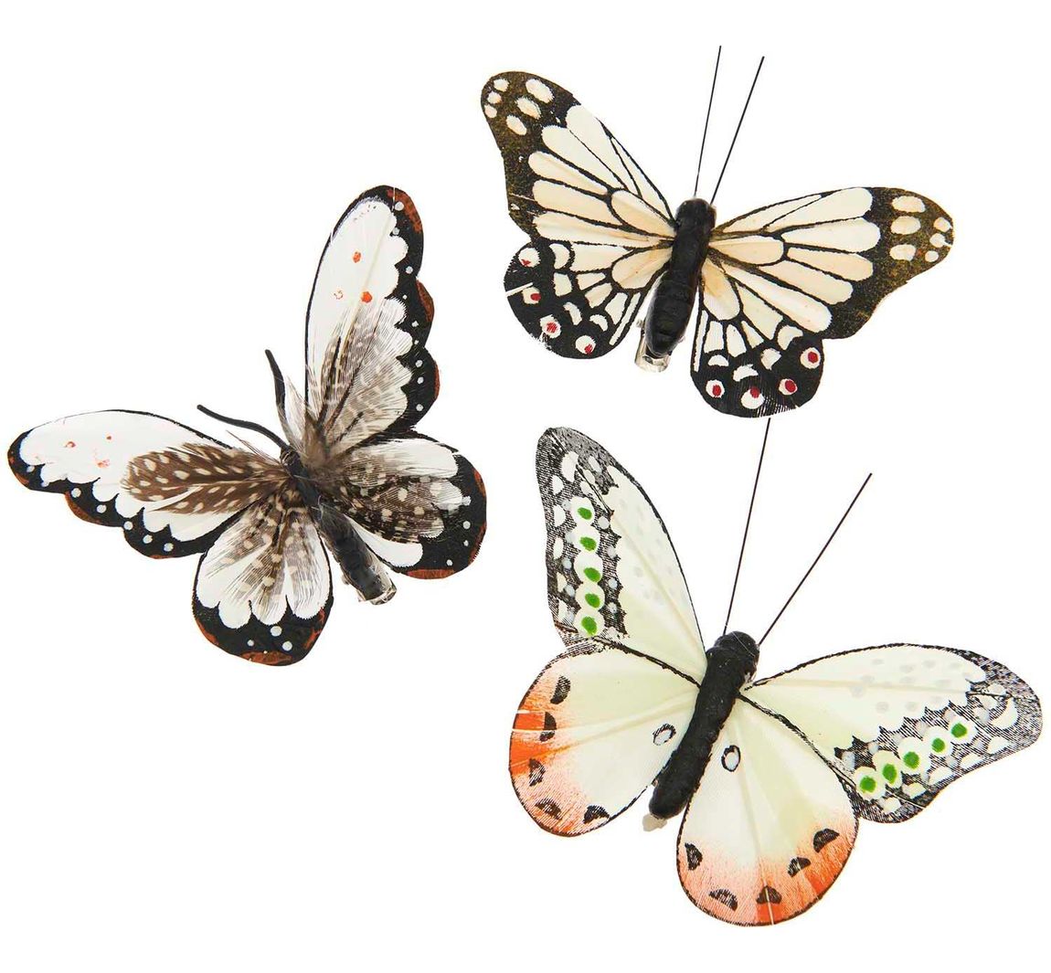Rico Design "Schmetterling mit Clip" - Orangetöne