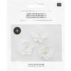 Crêpe paper flowers White