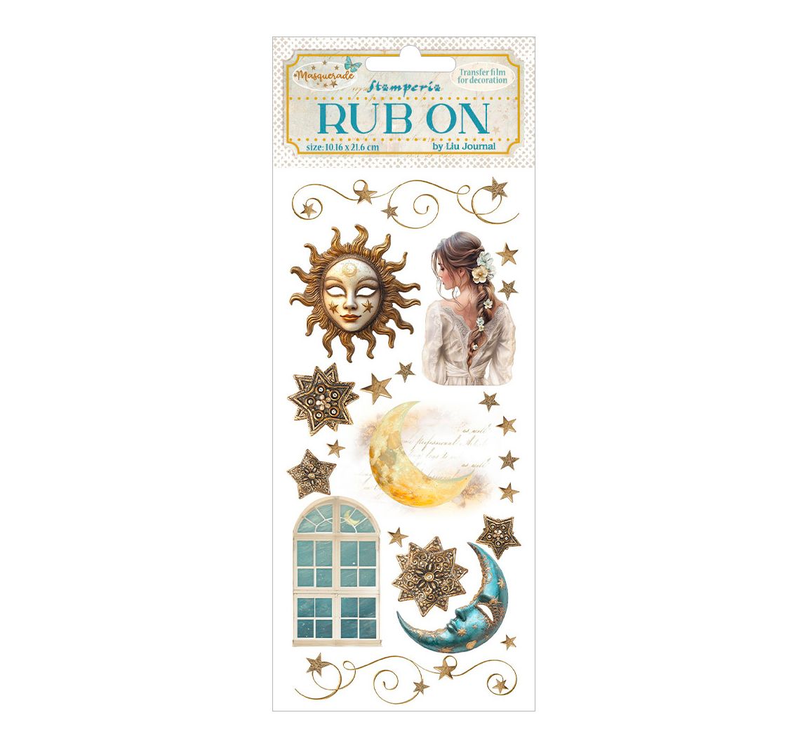 Rub On Transferfolie "Masquerade" - Sun and Moon