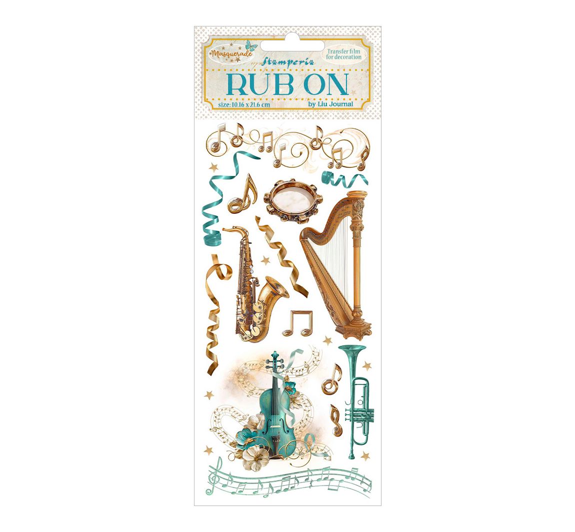 Rub On Transferfolie "Masquerade" - Instruments
