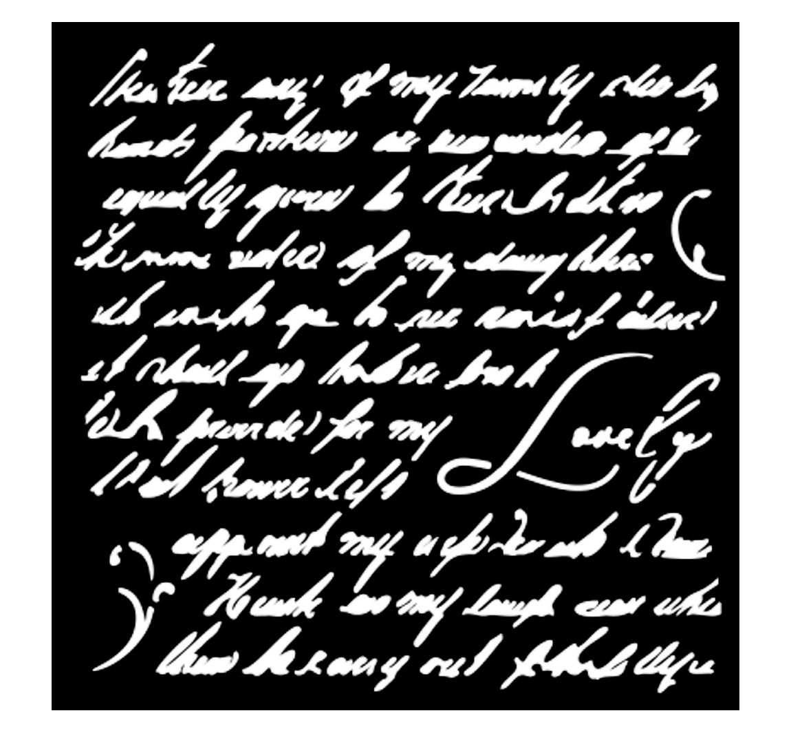 Schablone "Masquerade" - Handwriting