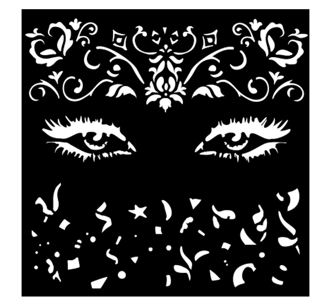 Schablone "Masquerade" - Eyes