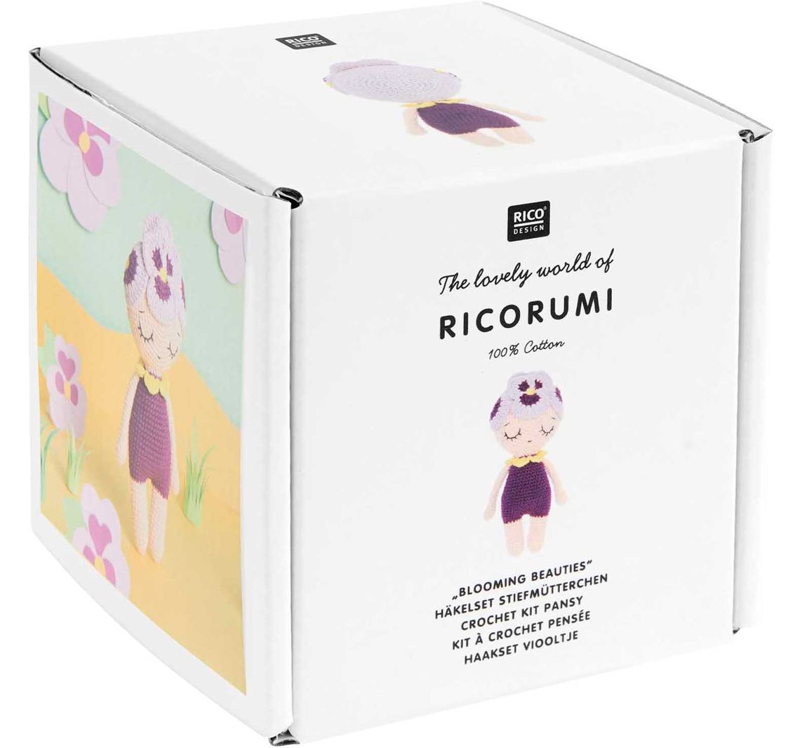 Rico Design Ricorumi Häkelset "Blooming Beauties" - Stiefmütterchen