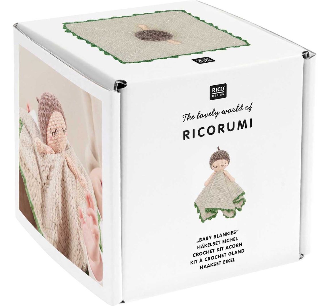 Rico Design Ricorumi Häkelset "Baby Blankies" - Eichel