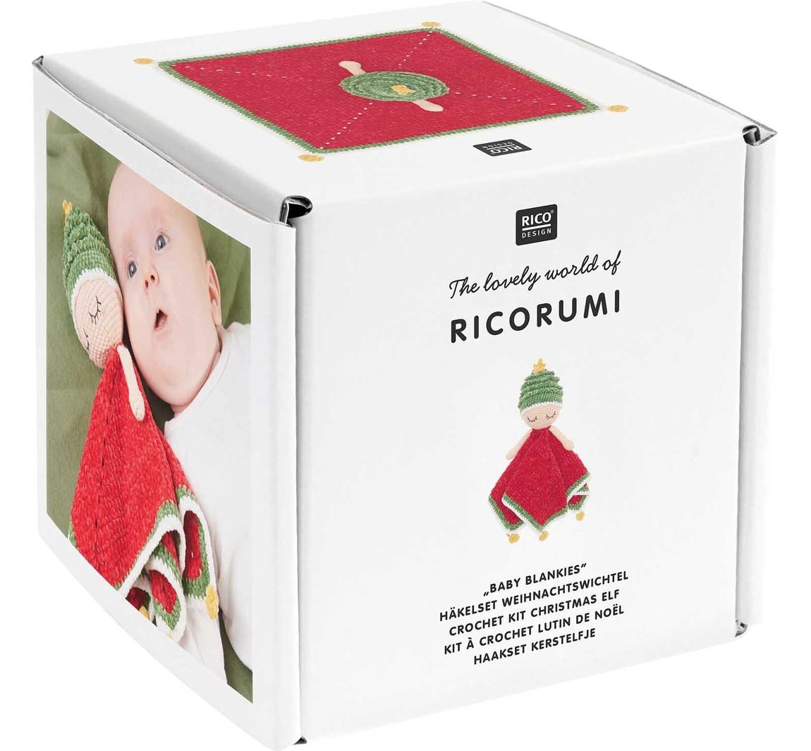 Rico Design Ricorumi Häkelset "Baby Blankies" - Weihnachtswichtel