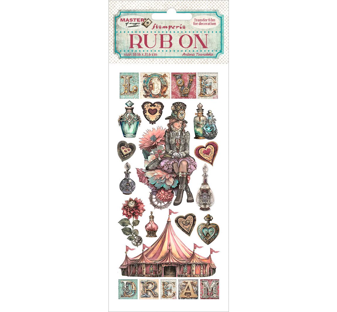 Rub On Transferfolie "Master of Magic" - Circus