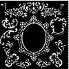 Schablone "House of Roses", 18 x 18 cm Border with Frame