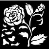 Schablone "House of Roses", 12 x 12 cm Big Rose