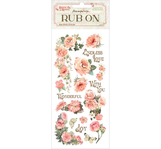 Rub On Transferfolie "House of Roses"