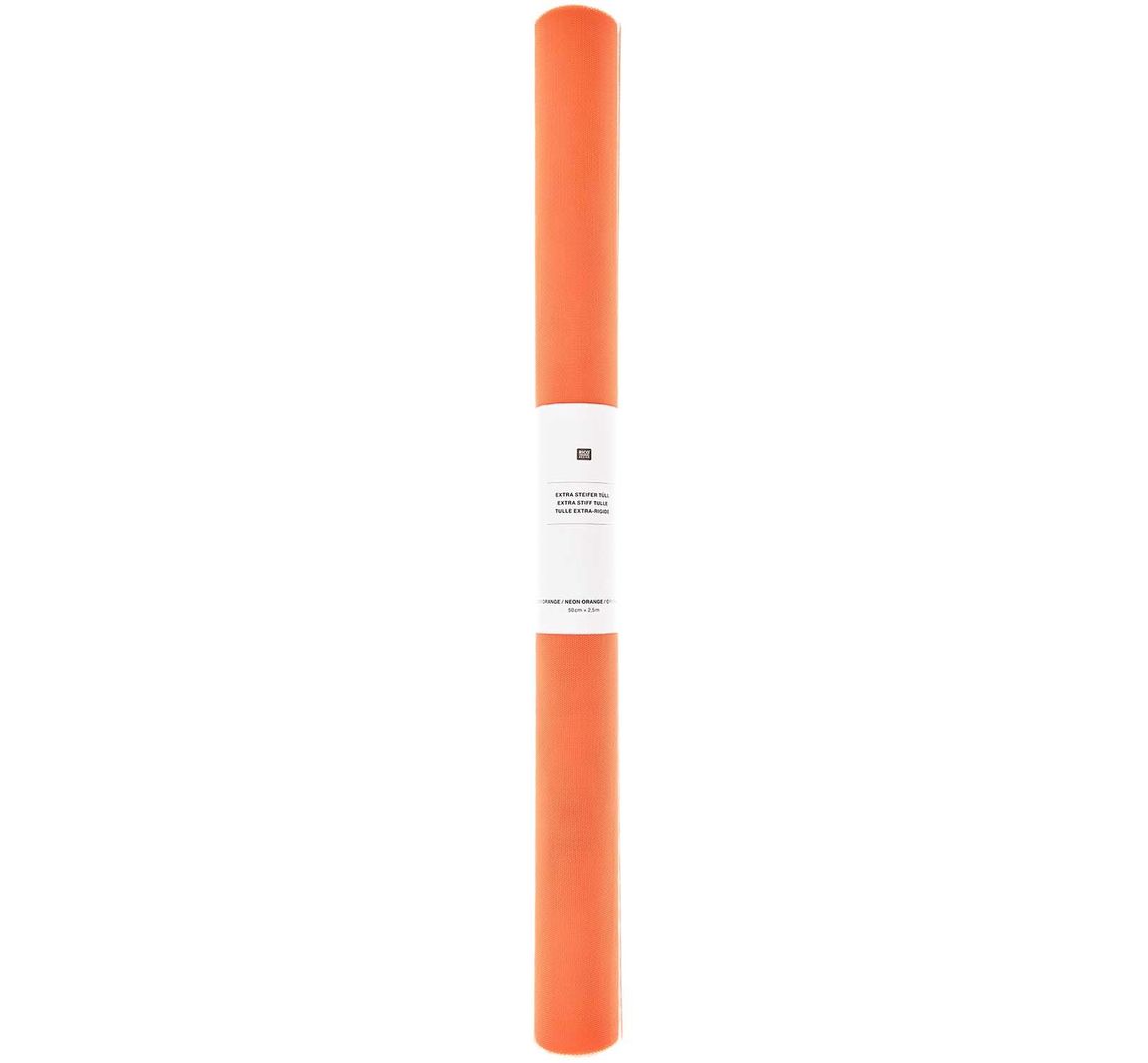Tüll, extra steif - Orange