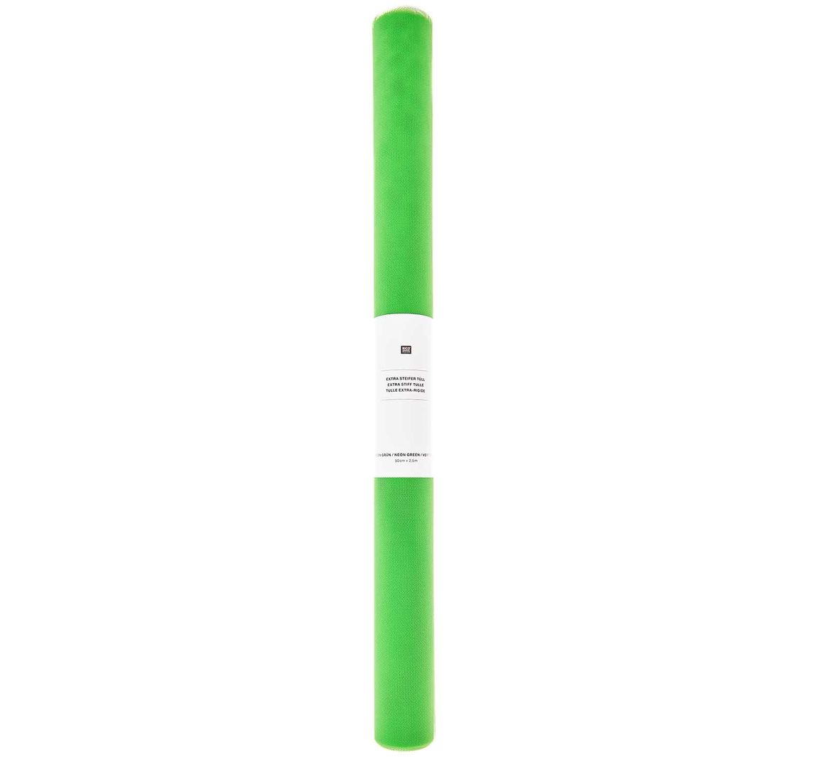 Tüll, extra steif - Grün