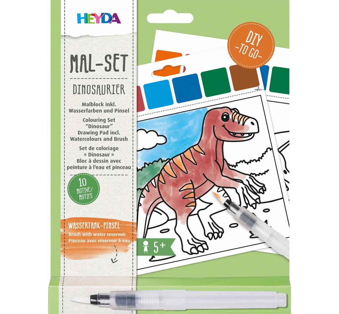 Mal-Set - Dinosaurier