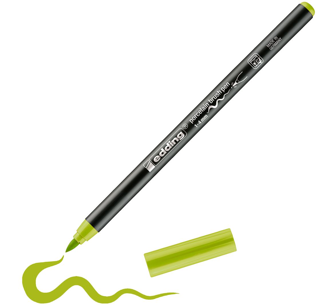 edding 4200 Porcelain brushpen - Gelbgrün